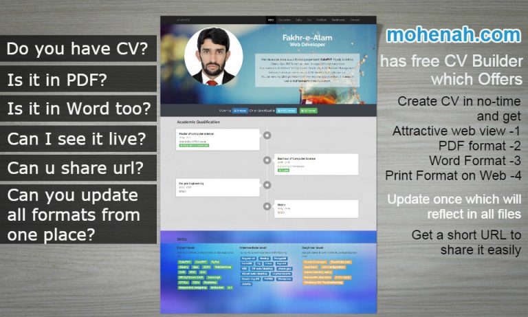 create free cv