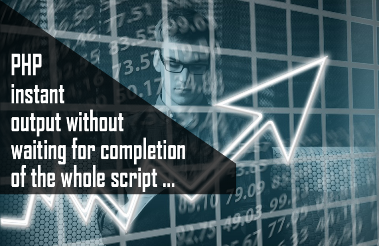 php echo without waiting finish execution