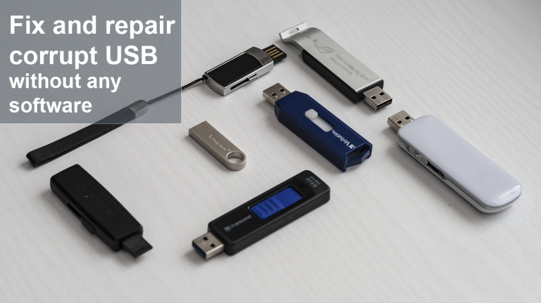 Fix and repair corrupt USB without any software